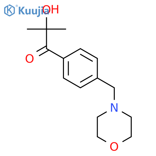 1-Propanone, 2-hydroxy-2-methyl-1-[4-(4-morpholinylmethyl)phenyl]- structure