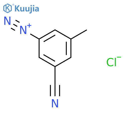BENZENEDIAZONIUM, 3-CYANO-5-METHYL-, CHLORIDE structure