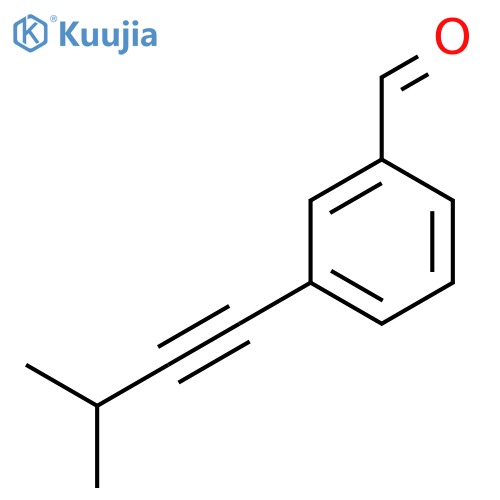 Benzaldehyde, 3-(3-methyl-1-butynyl)- structure