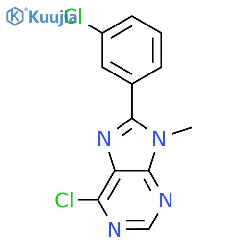 9H-PURINE, 6-CHLORO-8-(3-CHLOROPHENYL)-9-METHYL- structure