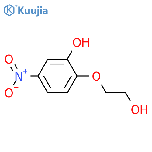 Phenol, 2-(2-hydroxyethoxy)-5-nitro- structure