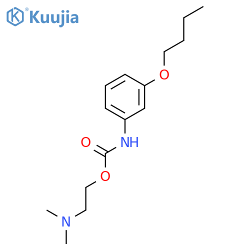 Carbamic acid, (3-butoxyphenyl)-, 2-(dimethylamino)ethyl ester structure