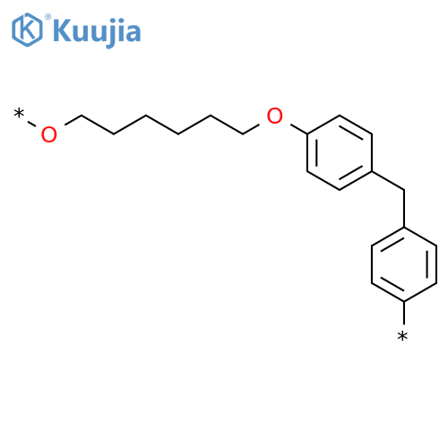 Poly(oxy-1,6-hexanediyloxy-1,4-phenylenemethylene-1,4-phenylene) structure