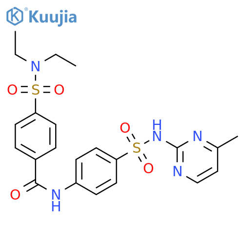 4-(diethylsulfamoyl)-N-{4-(4-methylpyrimidin-2-yl)sulfamoylphenyl}benzamide structure
