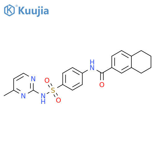 N-{4-(4-methylpyrimidin-2-yl)sulfamoylphenyl}-5,6,7,8-tetrahydronaphthalene-2-carboxamide structure