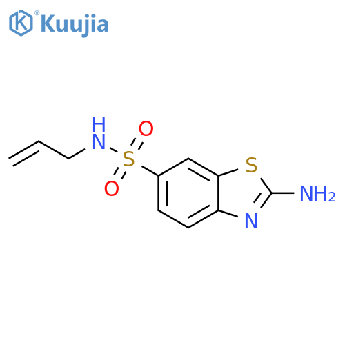 N-Allyl-2-amino-1,3-benzothiazole-6-sulfonamide structure