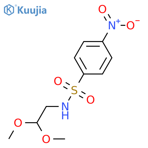 N-(2,2-dimethoxyethyl)-4-nitrobenzene-1-sulfonamide structure