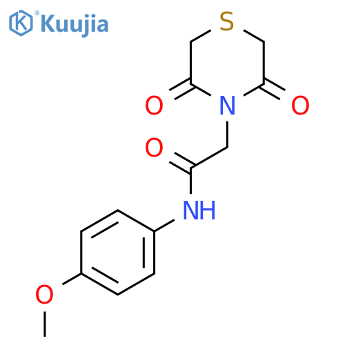 2-(3,5-dioxothiomorpholin-4-yl)-N-(4-methoxyphenyl)acetamide structure