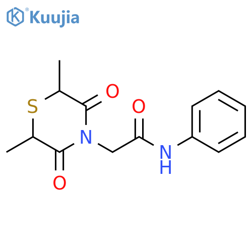 2-(2,6-dimethyl-3,5-dioxothiomorpholin-4-yl)-N-phenylacetamide structure