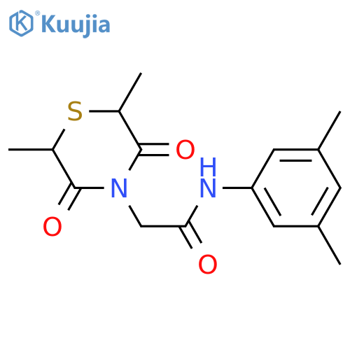 2-(2,6-dimethyl-3,5-dioxothiomorpholin-4-yl)-N-(3,5-dimethylphenyl)acetamide structure