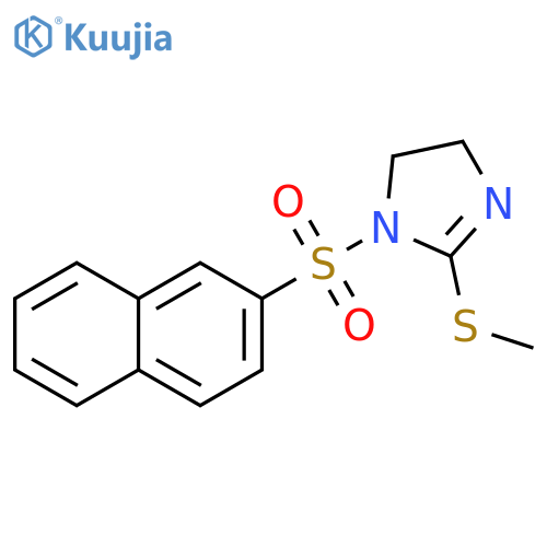 2-(methylsulfanyl)-1-(naphthalene-2-sulfonyl)-4,5-dihydro-1H-imidazole structure