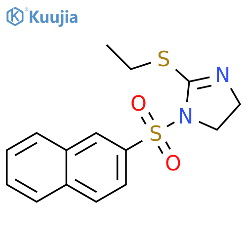2-(ethylsulfanyl)-1-(naphthalene-2-sulfonyl)-4,5-dihydro-1H-imidazole structure