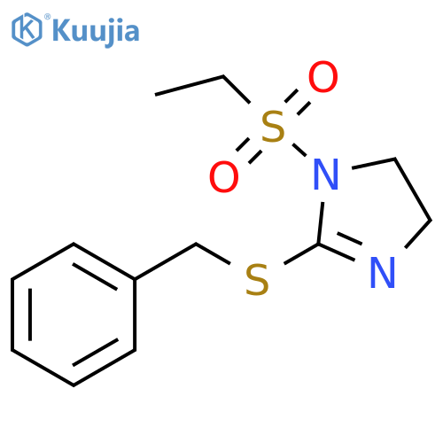 2-(benzylsulfanyl)-1-(ethanesulfonyl)-4,5-dihydro-1H-imidazole structure