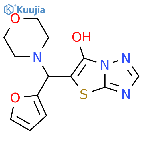 5-(furan-2-yl)(morpholin-4-yl)methyl-1,2,4triazolo3,2-b1,3thiazol-6-ol structure
