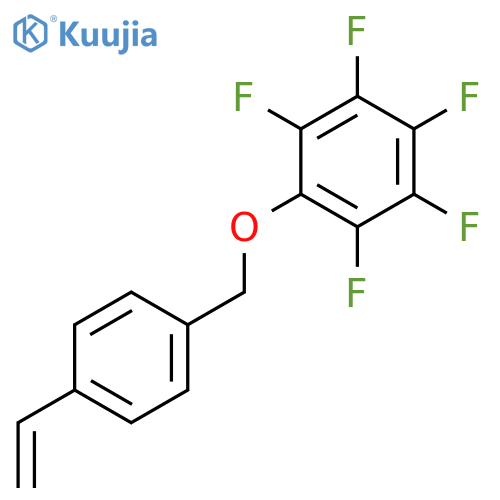 Benzene, [(4-ethenylphenyl)methoxy]pentafluoro- structure