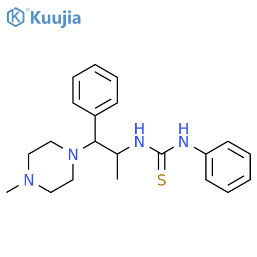 3-1-(4-methylpiperazin-1-yl)-1-phenylpropan-2-yl-1-phenylthiourea structure
