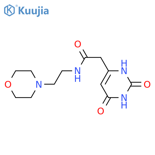 2-(2,6-dioxo-1,2,3,6-tetrahydropyrimidin-4-yl)-N-2-(morpholin-4-yl)ethylacetamide structure