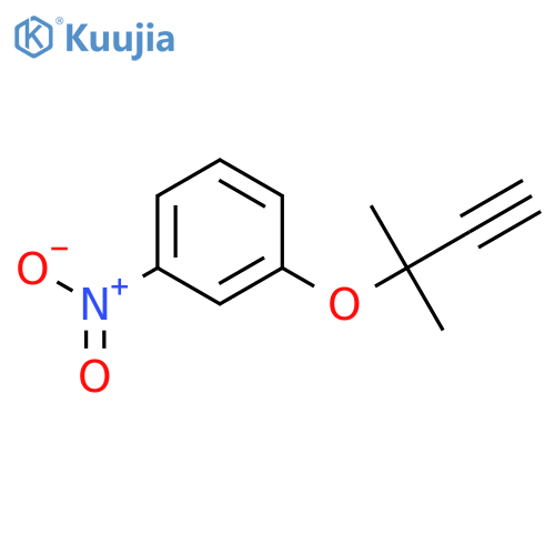 Benzene, 1-[(1,1-dimethyl-2-propynyl)oxy]-3-nitro- structure