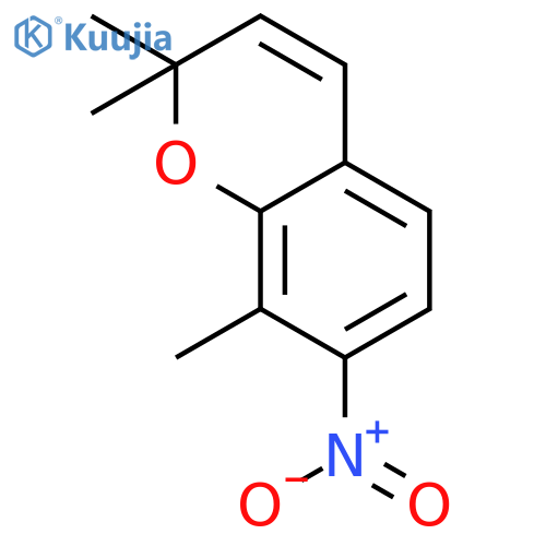 2H-1-Benzopyran, 2,2,8-trimethyl-7-nitro- structure