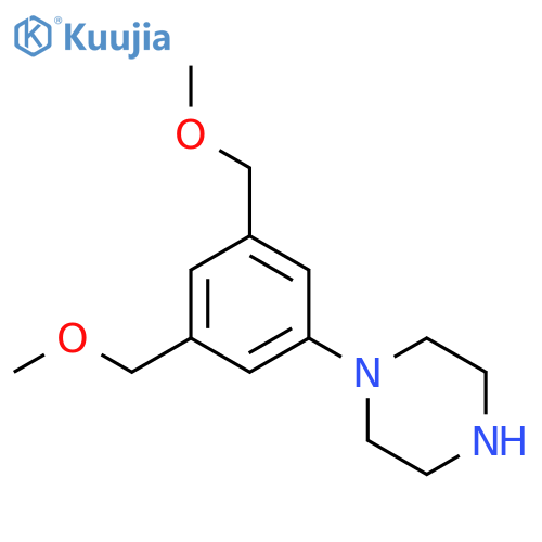 Piperazine, 1-[3,5-bis(methoxymethyl)phenyl]- structure