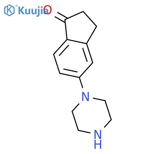 5-Piperazin-1-yl-indan-1-one structure