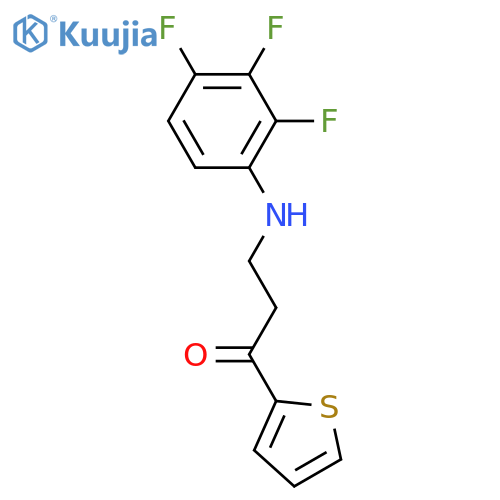 1-(2-THIENYL)-3-(2,3,4-TRIFLUOROANILINO)-1-PROPANONE structure