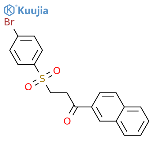 3-[(4-BROMOPHENYL)SULFONYL]-1-(2-NAPHTHYL)-1-PROPANONE structure