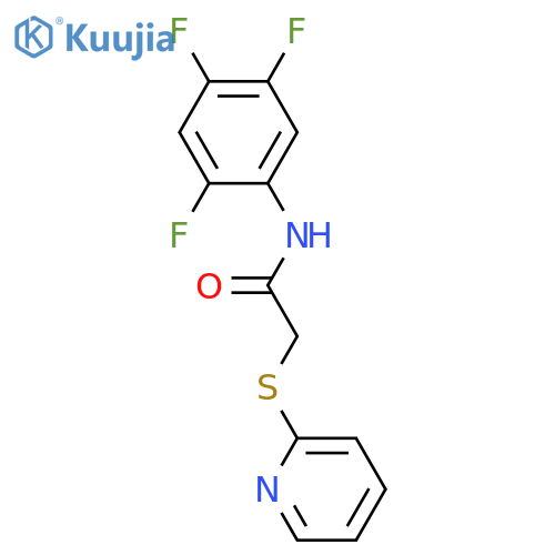 2-(2-PYRIDINYLSULFANYL)-N-(2,4,5-TRIFLUOROPHENYL)ACETAMIDE structure