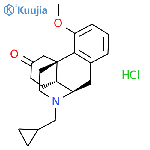 Morphinan-6-one, 17-(cyclopropylmethyl)-4-methoxy-, hydrochloride structure