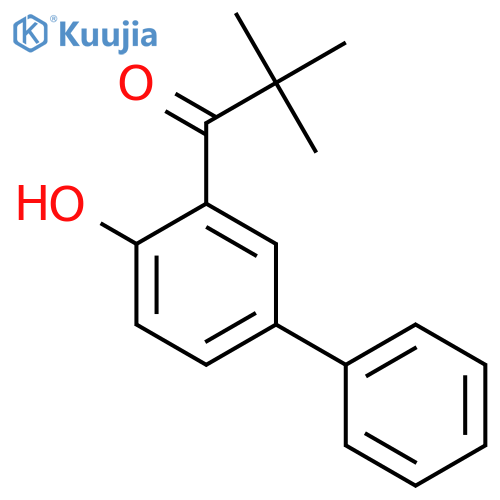 1-(2-Hydroxy-5-phenylphenyl)-2,2-dimethylpropan-1-one structure