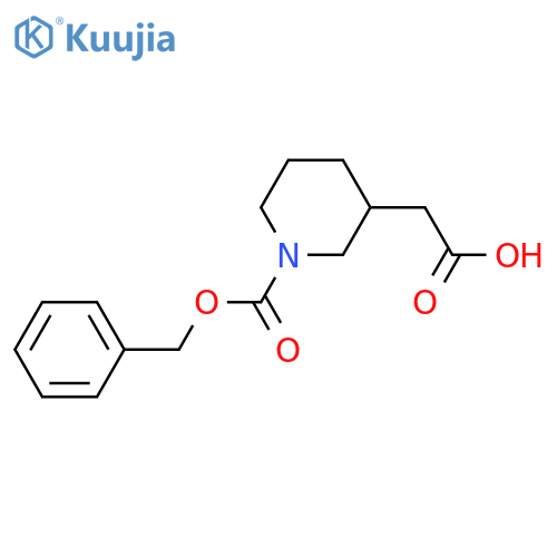 2-{1-[(benzyloxy)carbonyl]piperidin-3-yl}acetic acid structure