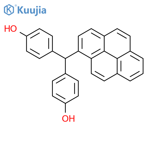 PHENOL, 4,4'-(1-PYRENYLMETHYLENE)BIS- structure