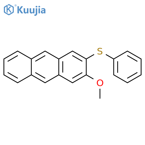 ANTHRACENE, 2-METHOXY-3-(PHENYLTHIO)- structure