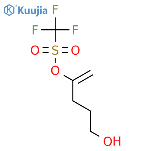 METHANESULFONIC ACID, TRIFLUORO-, 4-HYDROXY-1-METHYLENEBUTYL ESTER structure