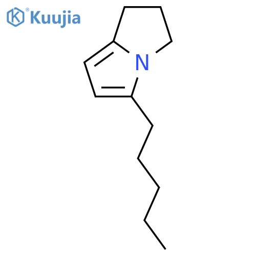 1H-PYRROLIZINE, 2,3-DIHYDRO-5-PENTYL- structure