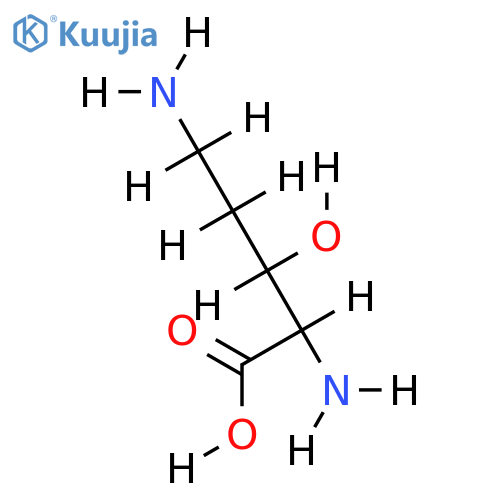 2,5-Diamino-3-hydroxypentanoic acid-(2R,3R)-form structure