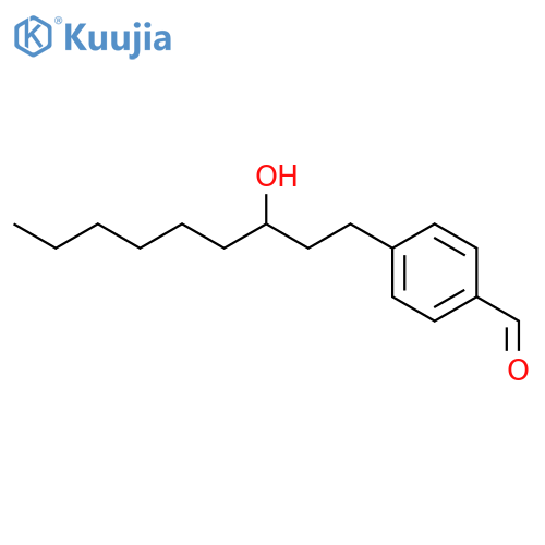 BENZALDEHYDE, 4-(3-HYDROXYNONYL)- structure