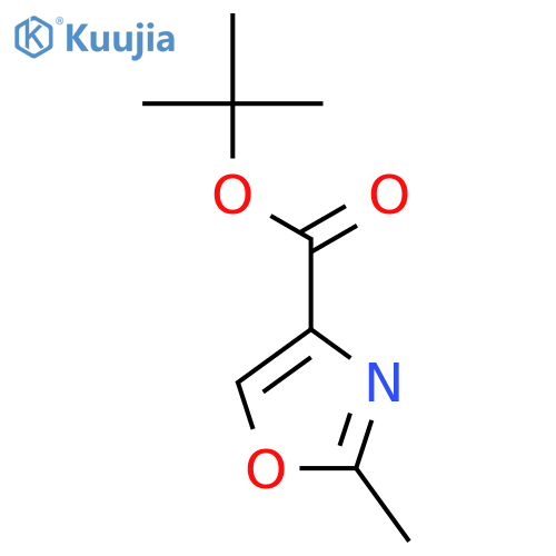 4-Oxazolecarboxylic acid, 2-methyl-, 1,1-dimethylethyl ester structure