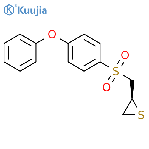 Thiirane, [[(4-phenoxyphenyl)sulfonyl]methyl]-, (2S)- structure