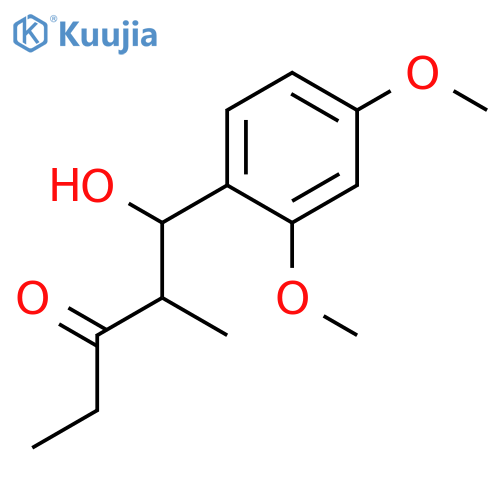 3-PENTANONE, 1-(2,4-DIMETHOXYPHENYL)-1-HYDROXY-2-METHYL- structure