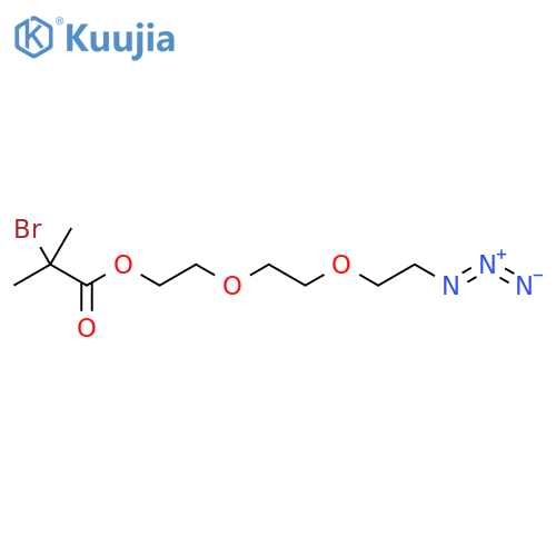 Propanoic acid, 2-bromo-2-methyl-, 2-[2-(2-azidoethoxy)ethoxy]ethylester structure