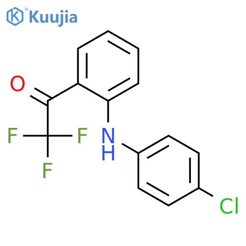 ETHANONE, 1-[2-[(4-CHLOROPHENYL)AMINO]PHENYL]-2,2,2-TRIFLUORO- structure