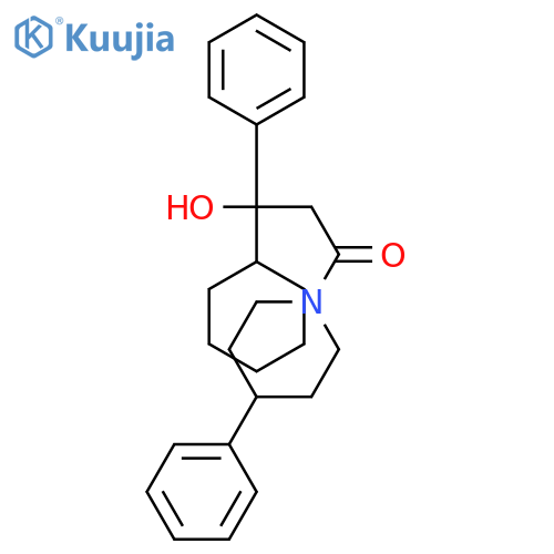 PIPERIDINE, 1-(3-CYCLOHEXYL-3-HYDROXY-1-OXO-3-PHENYLPROPYL)-4-PHENYL- structure