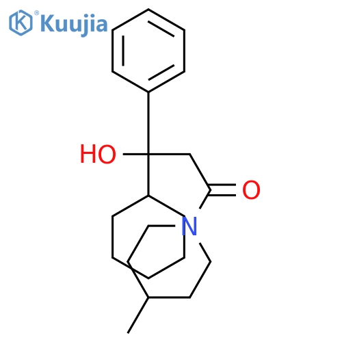 PIPERIDINE, 1-(3-CYCLOHEXYL-3-HYDROXY-1-OXO-3-PHENYLPROPYL)-4-METHYL- structure