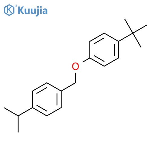 Benzene, 1-(1,1-dimethylethyl)-4-[[4-(1-methylethyl)phenyl]methoxy]- structure
