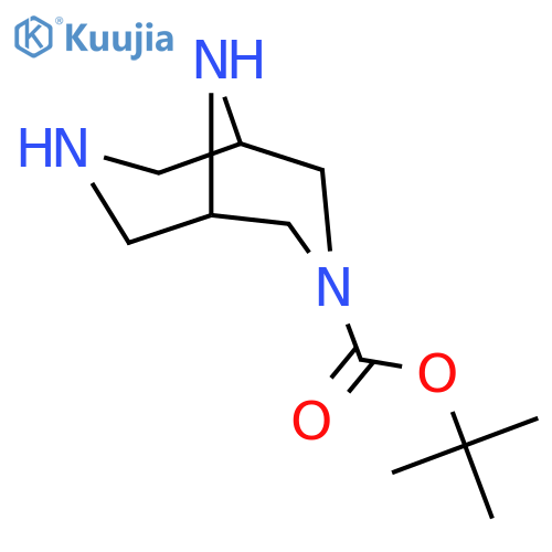 tert-butyl 3,7,9-triazabicyclo[3.3.1]nonane-3-carboxylate structure