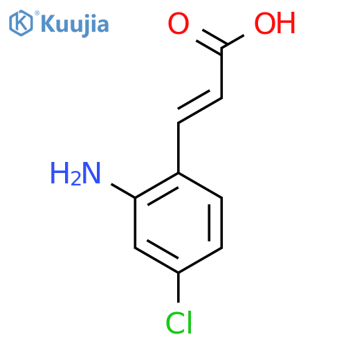 (E)-3-(2-Amino-4-chlorophenyl)-acrylic acid structure