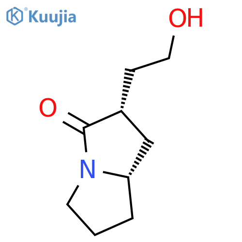 3H-Pyrrolizin-3-one, hexahydro-2-(2-hydroxyethyl)-, (2S,7aS)- structure