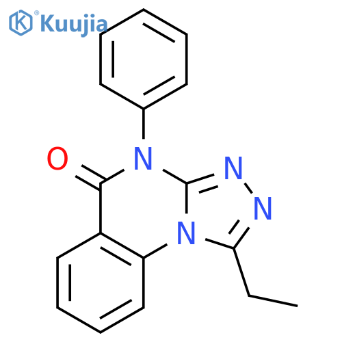 [1,2,4]Triazolo[4,3-a]quinazolin-5(4H)-one, 1-ethyl-4-phenyl- structure
