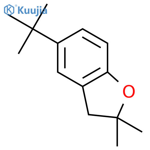 Benzofuran, 5-(1,1-dimethylethyl)-2,3-dihydro-2,2-dimethyl- structure